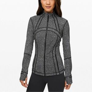 Lulu Lemon black and white pattern Define jacket